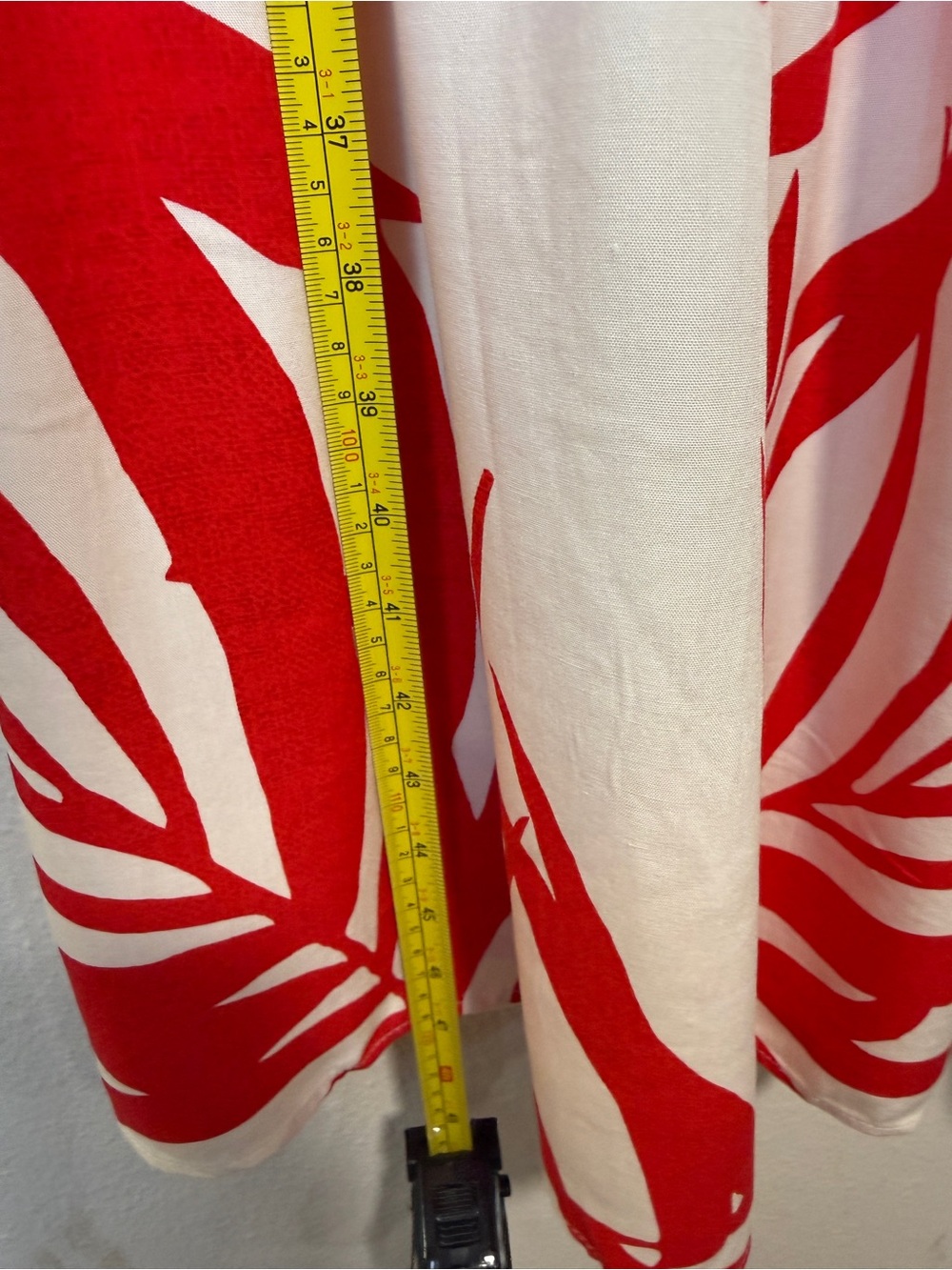 Adrianna Papell NWT Printed Maxi Dress Sz 14 Red Ivory Spaghetti Strap Boho - Picture 11 of 11